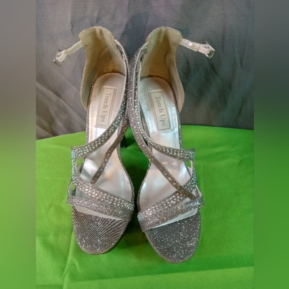 Touch Ups Glittering Silver Heels